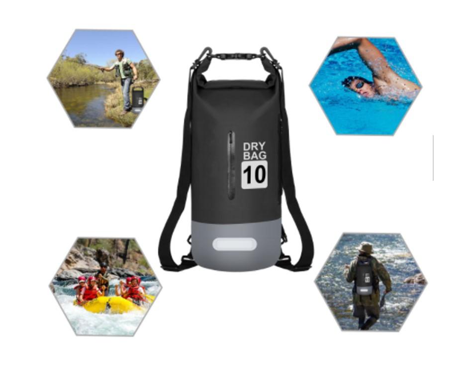 10L Dry Bag Waterproof Dual Strap Floating Backpack