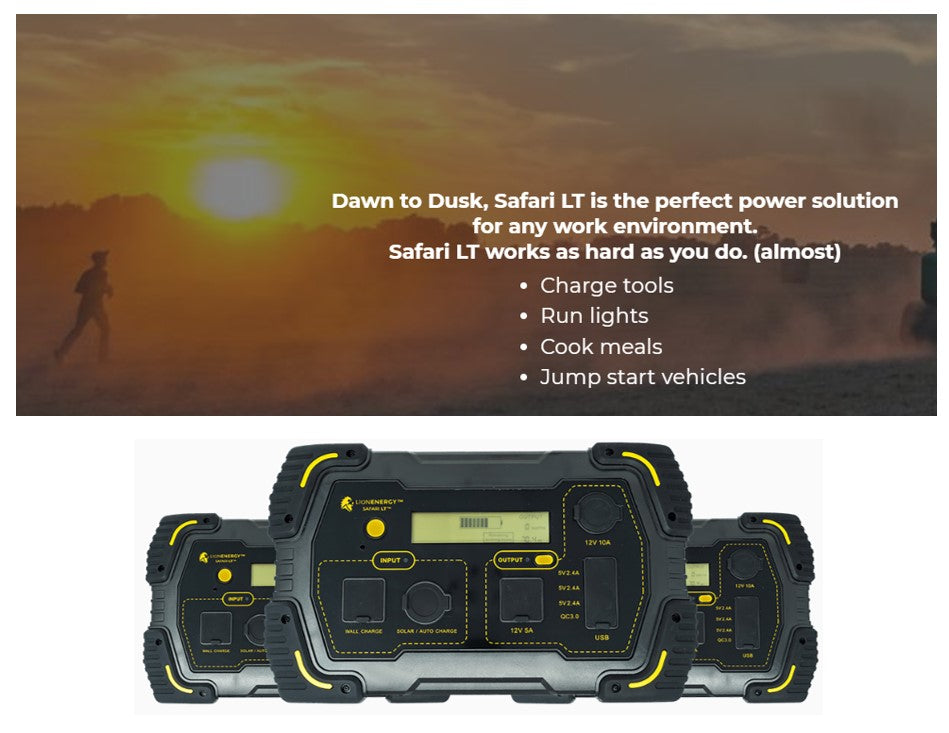 Safari LT 450Wh Portable Solar Generator Kit