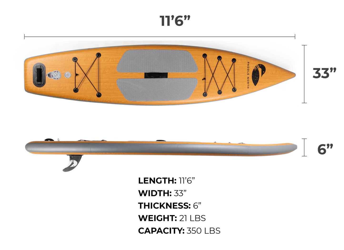 Paddlenorth The Portager 11'6 Inflatable Paddleboard