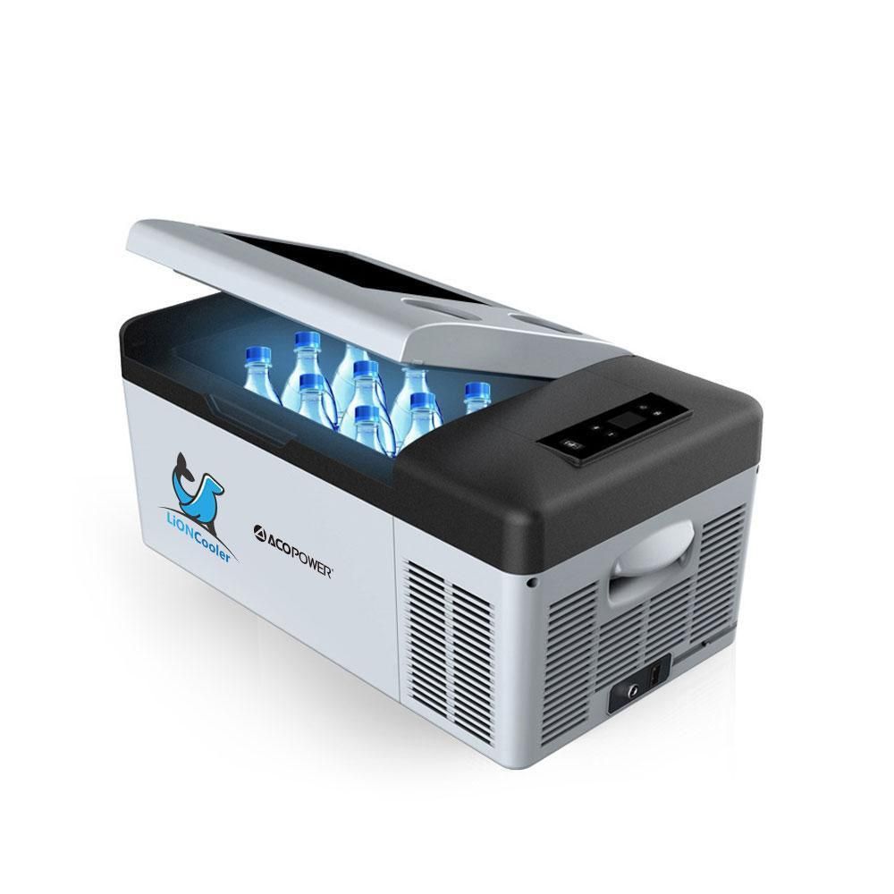LiONCooler Combo, X15A Portable Solar Fridge/Freezer (16 Quarts) and 90W Solar Panel